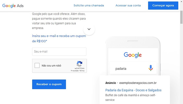 Google Ads: Como Conseguir o Cupom de Desconto R$ 100,00